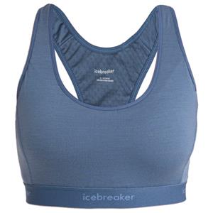 Icebreaker  Women's Merino 125 Zoneknit Racerback Bra - Sportbeha, blauw