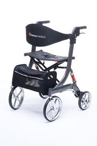 Besco Medical Rollator met vering Spring | Gebruikerslengte: 1.85m tot 2.00m, Kleur: Grijs