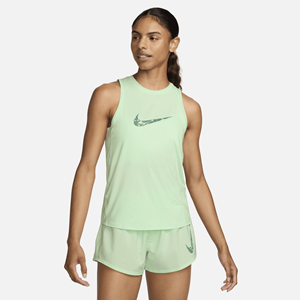 Nike One hardlooptanktop met graphic voor dames - Groen