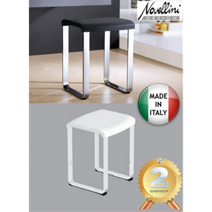 <QuerySet [<AttributeOption: Novellini>]> Douchezitje Novellini Tabouret wit met geanodiseerd aluminium frame