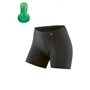 Gonso Sitivo U Fietsbroek Dames black/bright-green 36