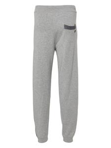 Corneliani striped mid-rise track trousers - Grijs