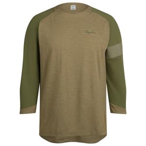 Rapha  Trail 3/4 Sleeve Jersey - Fietsshirt, olijfgroen/beige