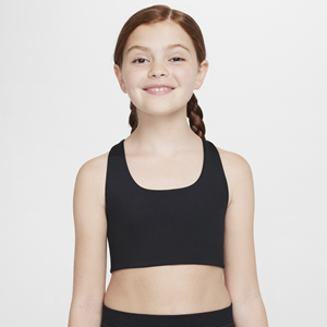 Nike One lange sport-bh voor meisjes - Zwart