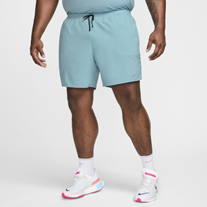 Nike Stride Dri-FIT hardloopshorts met binnenbroek voor heren (18 cm) - Blauw