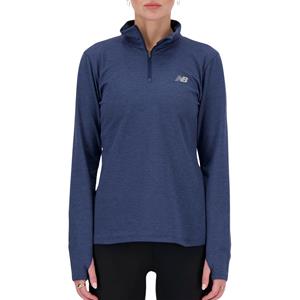 New Balance Space Dye 1/4 Zip Shirt Dames