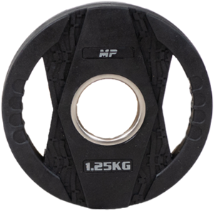 Olympische Halterschijf met Handgrepen - Rubber - 1,25 kg