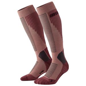 CEP  Women's Touring Compression  Socks Skiing Tall V2 - Skisokken, bruin