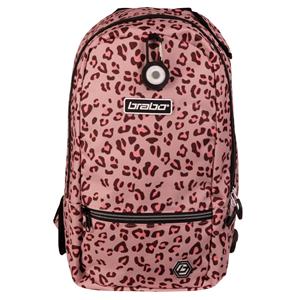 Brabo Backpack FUN - Cheetah/Soft Pink