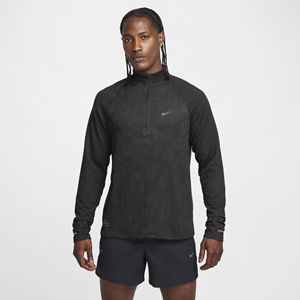 Nike Pinnacle Running Division waterafstotende hardlooptop met halflange rits voor heren - Zwart