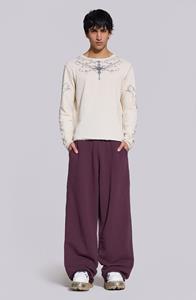 Jaded Man Dark Burgundy Monster Joggers