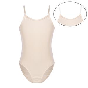 IEFiEL Kinderen Meisjes Verstelbare Schouderbanden Hemdje Tank Turnpakje Ondergoed voor Dans Gymnastiek en Ballet 7-8 Years nude
