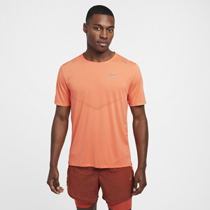 Nike Rise 365 Dri-FIT hardlooptop met korte mouwen voor heren - Roze