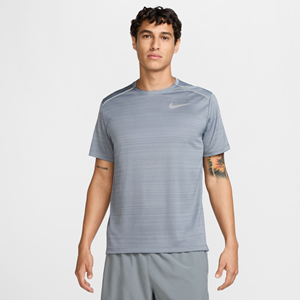 Nike Miler Hardlooptop met korte mouwen voor heren - Grijs