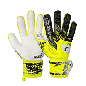 Reusch Attrakt Grip Yellow Silver - Keepershandschoenen - Maat 8