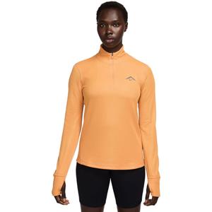 Nike Trail Dri-FIT tussenlaagtop voor hardlopen met korte rits voor dames - Oranje