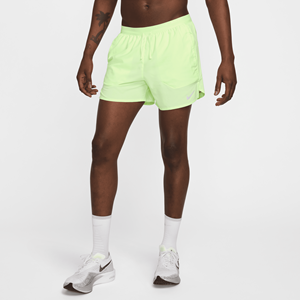 Nike Stride Dri-FIT hardloopshorts met binnenbroek voor heren (13 cm) - Geel