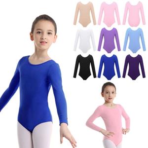 YOOJIA Kinderen Meisjes Lange Mouw Turnpakje Gymnastiek Ballet Turnpakje Jumpsuit Danskostuums 2-3 Years lavendel