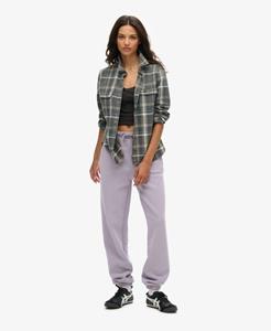 Superdry Vrouwen Essential Logo Joggingbroek met Enkelboorden Paars