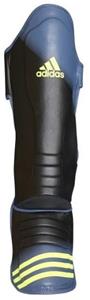 Speed Grappling Shin-n-Stepcheenbeschermer - Zwart - Geel - L/XL