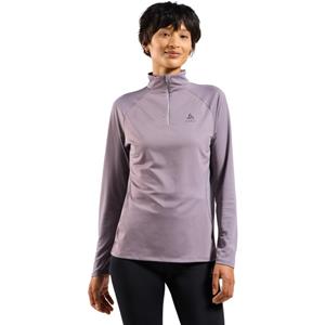 Odlo  Women's Mid Layer 1/2 Zip Essential Ceramiwarm - Sportshirt, grijs