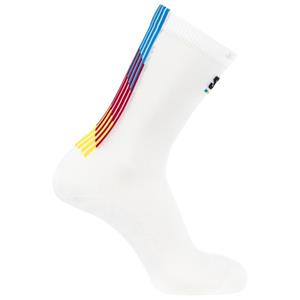 Salomon  Pulse Race Flag Crew - Hardloopsokken, wit