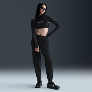 Nike 24.7 ImpossiblySoft Dri-FIT joggingbroek met halfhoge taille voor dames - Zwart