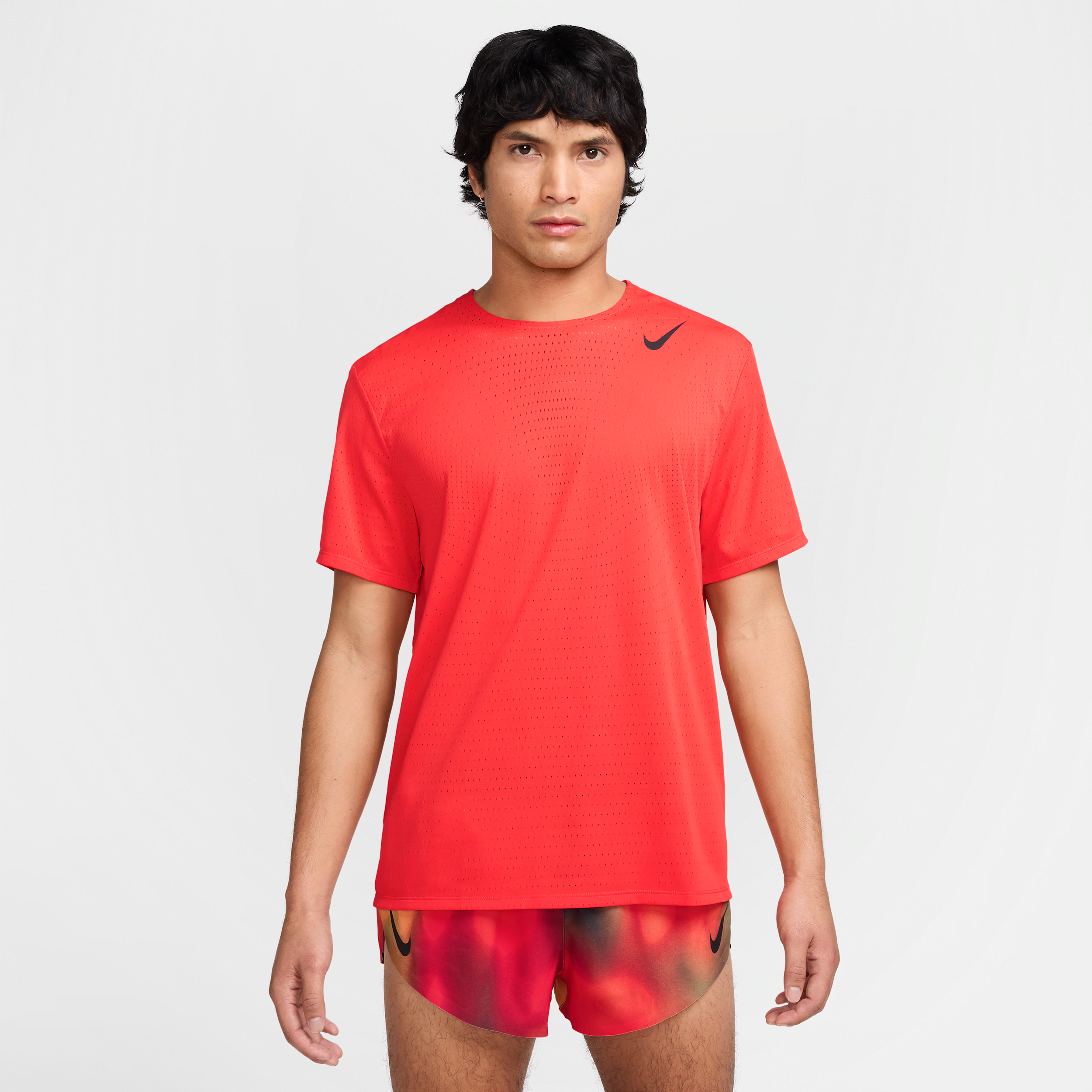 Nike AeroSwift Dri-FIT ADV hardlooptop met korte mouwen voor heren - Rood