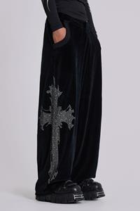 Jaded Man Sinner Velour Joggers