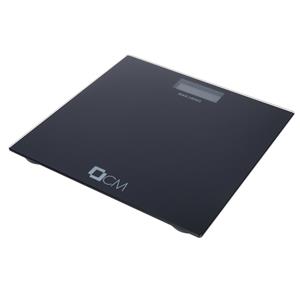 CM Personen weegschaal - zwart - glas - 28 x 28  - digitaal -