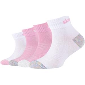 Skechers Sportsokken  4PPK Girls Mesh Ventilation Quarter Socks