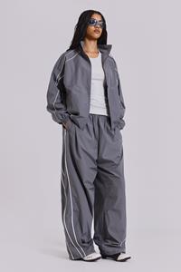 Jaded London Grey Vapor Tracksuit Bottoms