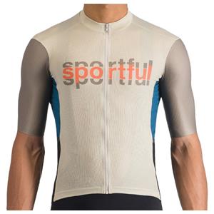 Sportful  Supergiara Logo Jersey - Fietsshirt, beige
