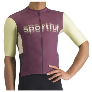 Sportful  Supergiara Logo Jersey - Fietsshirt, purper