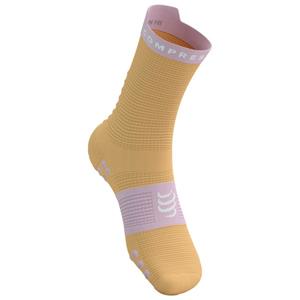 Compressport  Pro Racing Socks V4.0 Run High - Hardloopsokken, beige