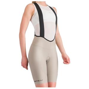 Castelli  Women's Espresso DT Bibshort - Fietsbroek, beige