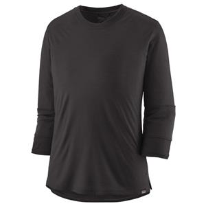 Patagonia  Women's Merino 3/4 Sleeve Bike Jersey - Merinoshirt, zwart/grijs