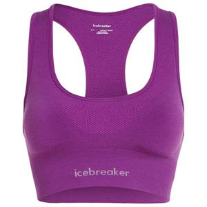 Icebreaker  Women's Merino 260 Zoneknit Seamless Bra - Sportbeha, purper