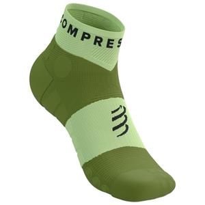 Compressport  Ultra Trail Low Socks - Hardloopsokken, olijfgroen/groen