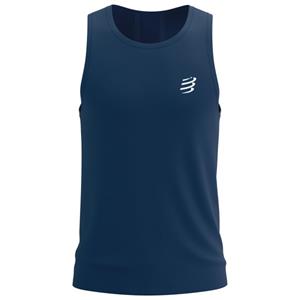 Compressport  Performance Singlet - Hardloopshirt, blauw
