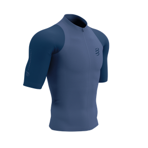 Compressport  Trail Racing Postural S/S Top - Hardloopshirt, blauw