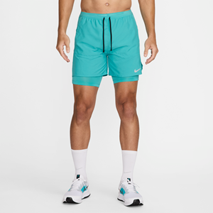 Nike Stride Dri-FIT hybride hardloopshorts voor heren (13 cm) - Groen