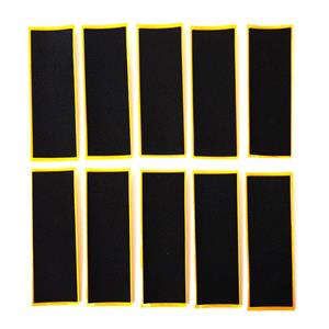 Oner 10 stuks houten vingerbord deck ongesneden tape stickers zwarte foam grip tape stickers 10pcs