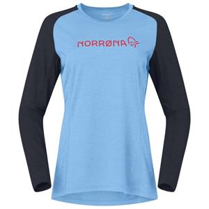 Norrøna  Women's Fjørå Equaliser Lightweight Long Sleeve - Fietsshirt, blauw