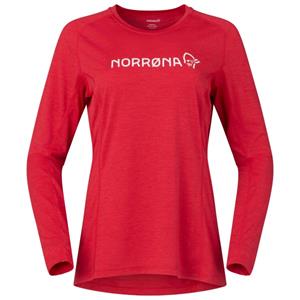 Norrøna  Women's Fjørå Equaliser Lightweight Long Sleeve - Fietsshirt, rood