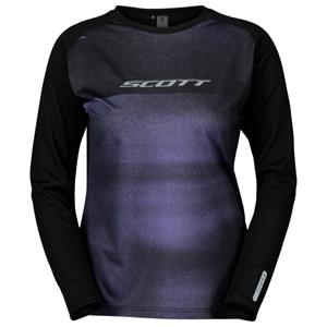 Scott  Women's Tee Trail Tuned L/S - Fietsshirt, zwart/blauw