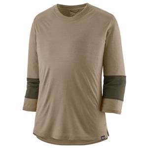 Patagonia  Women's Merino 3/4 Sleeve Bike Jersey - Merinoshirt, beige