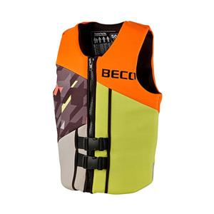 BECO BEactive zwemvest Neo 50N | geel/oranje | maat 2XL | 90-95 kg