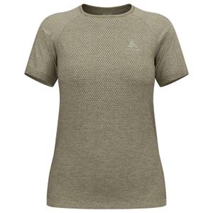 Odlo  Women's T-Shirt S/S Crew Neck Essential Seamless - Sportshirt, olijfgroen