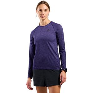 Odlo  Women's T-Shirt Crew Neck L/S Essential Seamless - Sportshirt, blauw